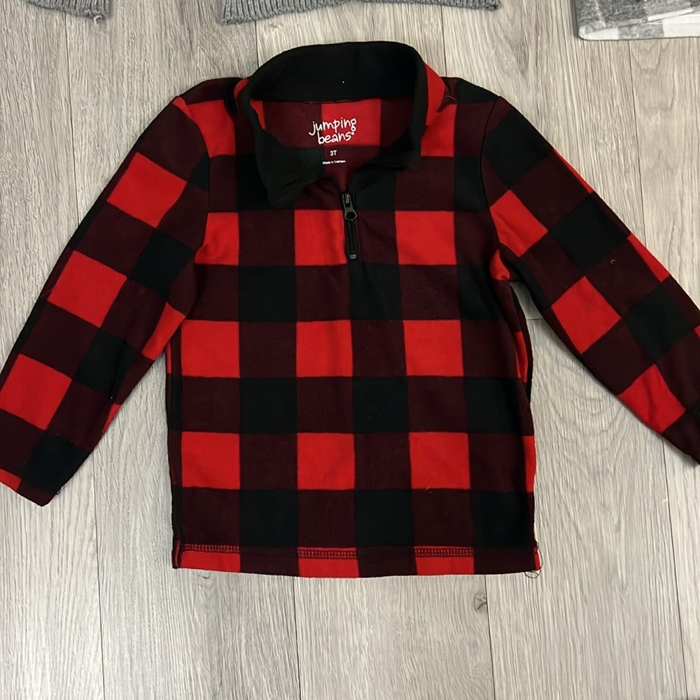 Bundle of 6❗️Grinch Sweater & Fleece 1/4 Zip Tops & Turtleneck-Size 3T - Picture 12 of 16